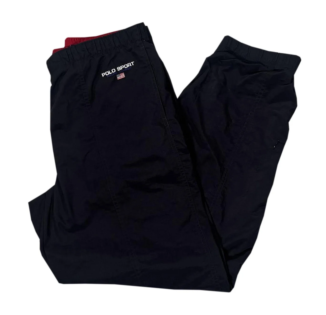 POLO SPORT ナイロンパンツ ネイビー/ブラック Vintage Polo Sport Ralph Lauren Navy Windbreaker Pants (Size M